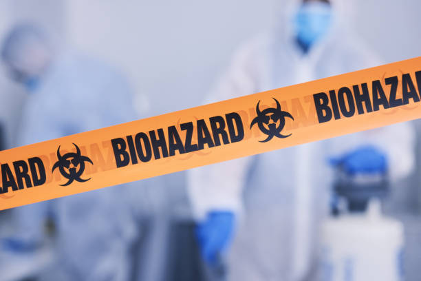 Professional Biohazard technician working in Oak Hill, FL